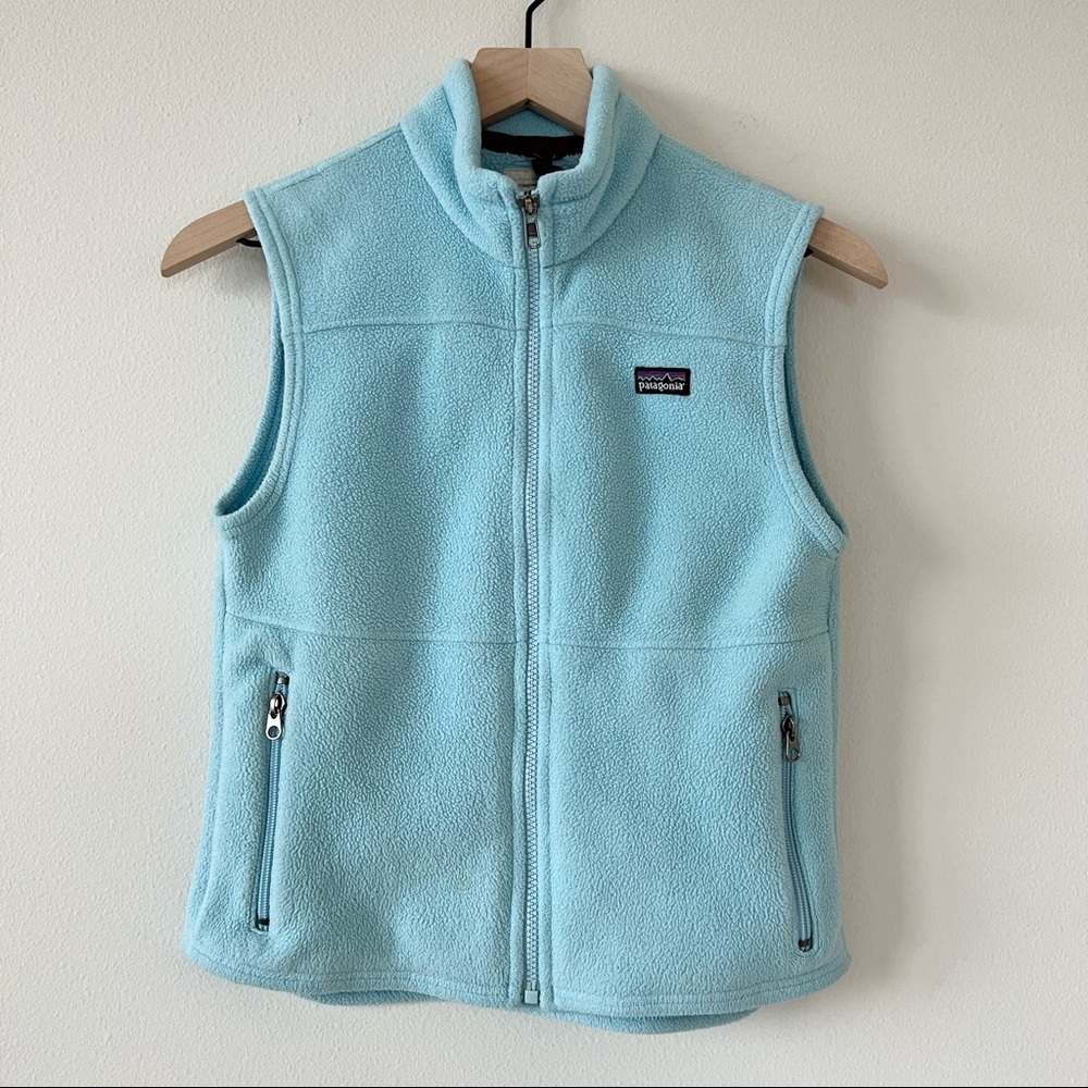 Vintage Patagonia Baby Blue Fleece Vest